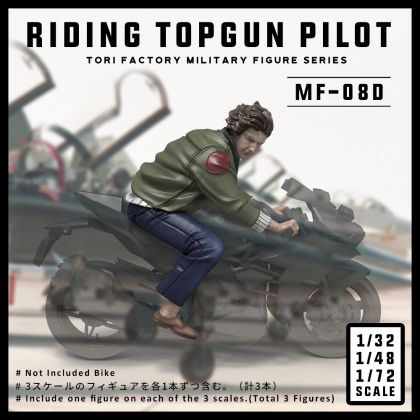 1:32/48/72 Riding Top Gun Pilot (3 Figures / 3 Scales)