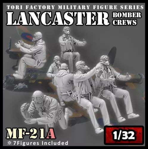 1:32 Avro Lancaster Pilots Team (7 Figures)