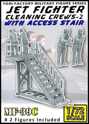 1:72 Jet Fighter Cleaning Crews 2 with Access Stair