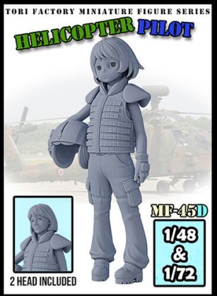 1:48/72 Helicoper Pilot (2 Heads)