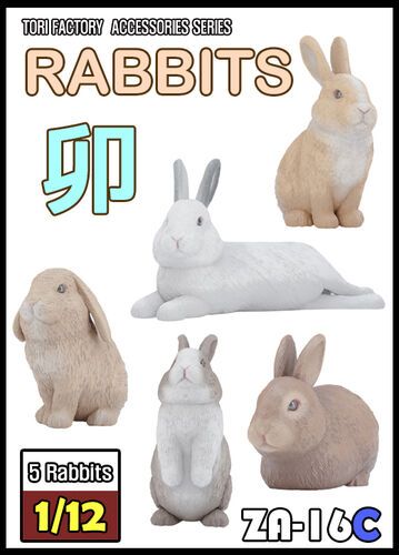 1:12 Rabbits (5 Rabbits)
