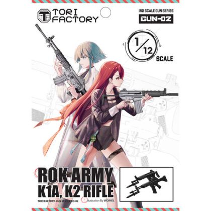 1:12 Korean Army K1A & K2 Assault Rifle