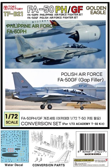 1:72 FA-50 PH / GF - Conversion Kit (for Academy Kits)