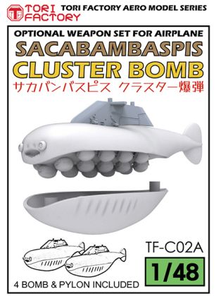 1:48 Sakabambaspis Cluster Bomb Set (4 boms & 4 pylons)