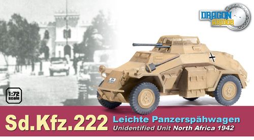 1:72 Sd.Kfz.222 Leichte Panzerspahwagen, Unidentified Unit, North Africa 1942