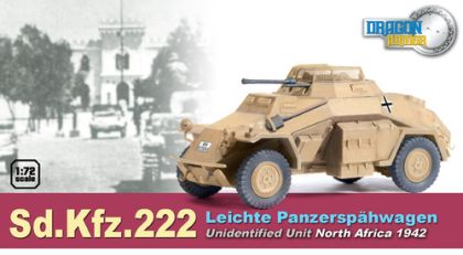 1:72 Sd.Kfz.222 Leichte Panzerspahwagen, Unidentified Unit, North Africa 1942