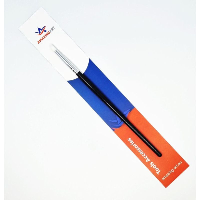 Rubber brush for applying masses