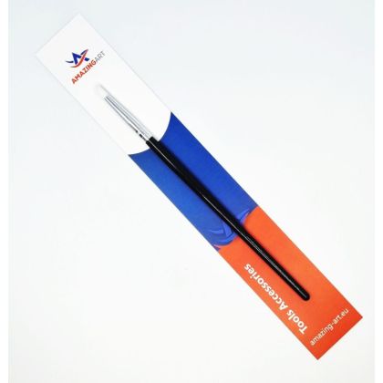 Rubber brush for applying masses