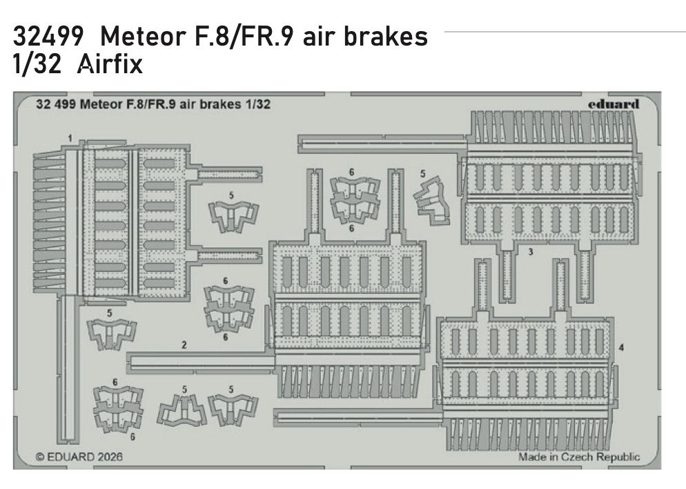 1:32 Gloster Meteor F.8 / FR.9 - Air Brakes for Revell