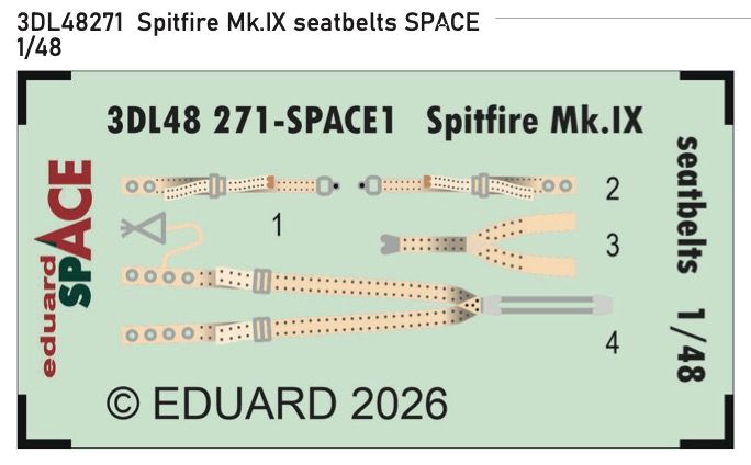 1:48 Spitfire Mk.IX - Space Set Seatbelts