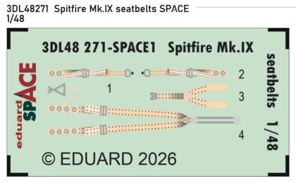 1:48 Spitfire Mk.IX - Space Set Seatbelts