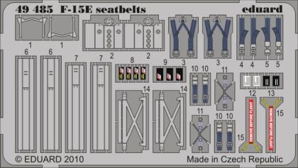 1:48 F-15E seatbelts for Academy