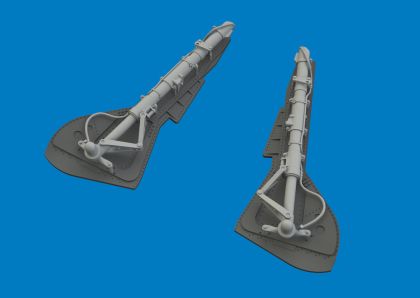 1:48 Fw-190A-8 - Undercarriage Legs (3D-Printed) for Eduard