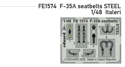 1:48 F-35A Lightning II - Steel Seat Belts for Italeri