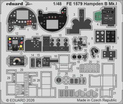 1:48 Handley Page Hampden B Mk.I - Zoom Set for ICM
