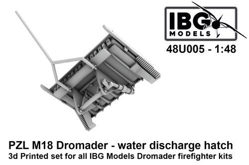 1:48 PZL M18 Dromader - Water Discharge Hatch (for IBG Kits / 3D-Printed)
