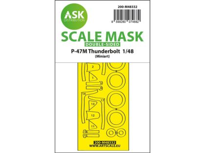 1:48 P-47M Thunderbolt double-sided express fit mask for MINIART