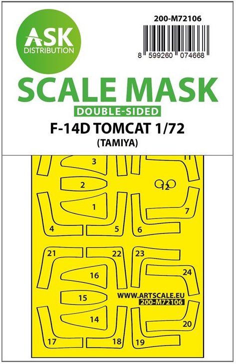 1:72 F-14D double-sided fit express mask for Tamiya