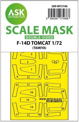 1:72 F-14D double-sided fit express mask for Tamiya