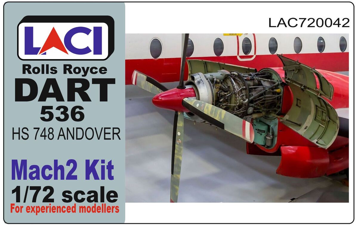 1:72 Andover - Rolls Royce Dart 536 (2 Engines / for Mach 2 Kits)
