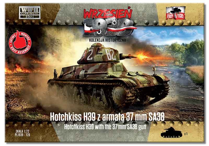 1:72 Hotchkiss H39 with the 37mm SA38 gun