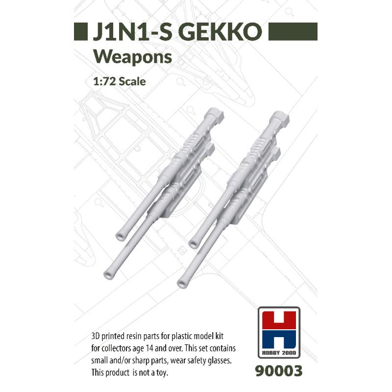1:72 J1N1-S Gekko Weapons