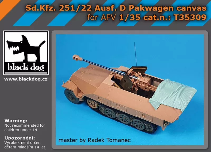 1:35 Sd.Kfz 251/22 Ausf.D canvas