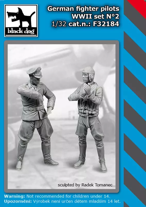1:32 German fighter pilots WW II set N°2