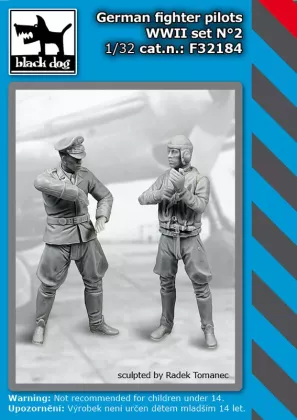 1:32 German fighter pilots WW II set N°2