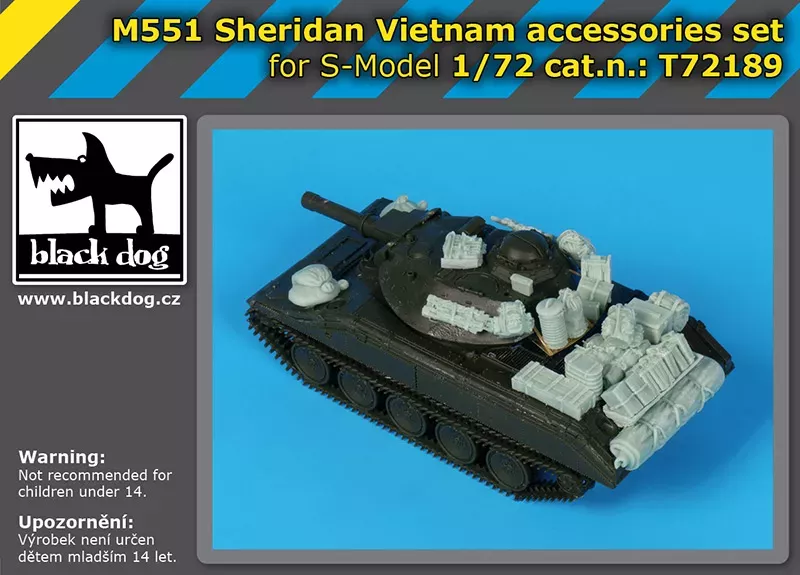 1:72 M551 Sheridan Vietnam accessories set