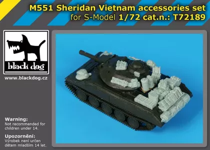 1:72 M551 Sheridan Vietnam accessories set