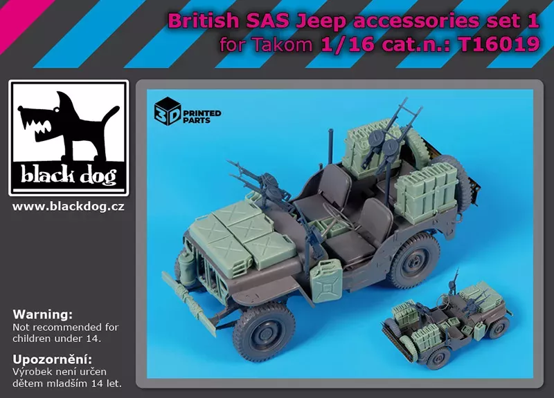 1:16 British SAS Jeep accessories set N°1