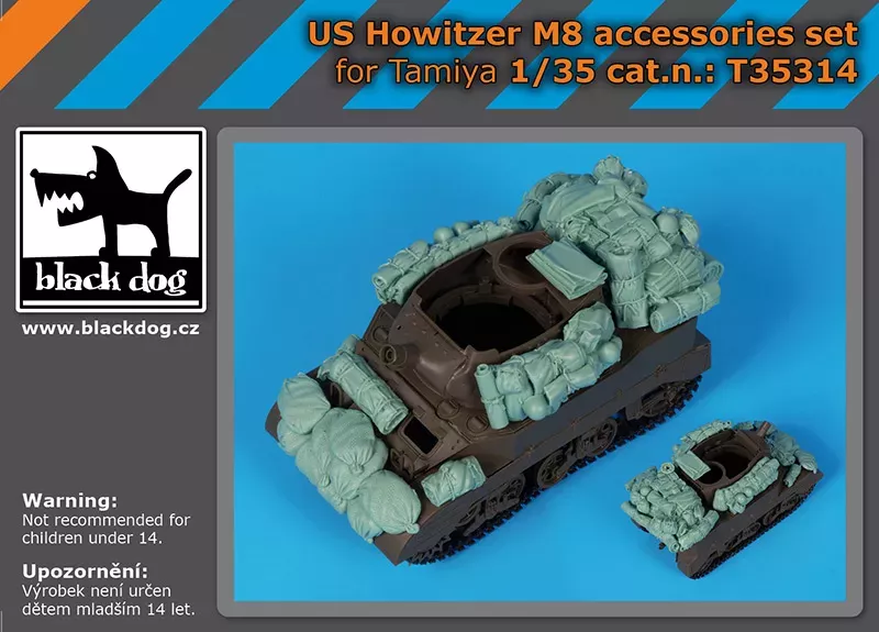 1:35 US Howitzer M8 accessories set