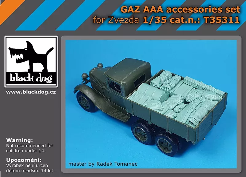 1:35 GAZ AAA accessories set