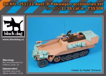 1:35 Sd.Kfz 251/22 Ausf D Pakwagen accessories set