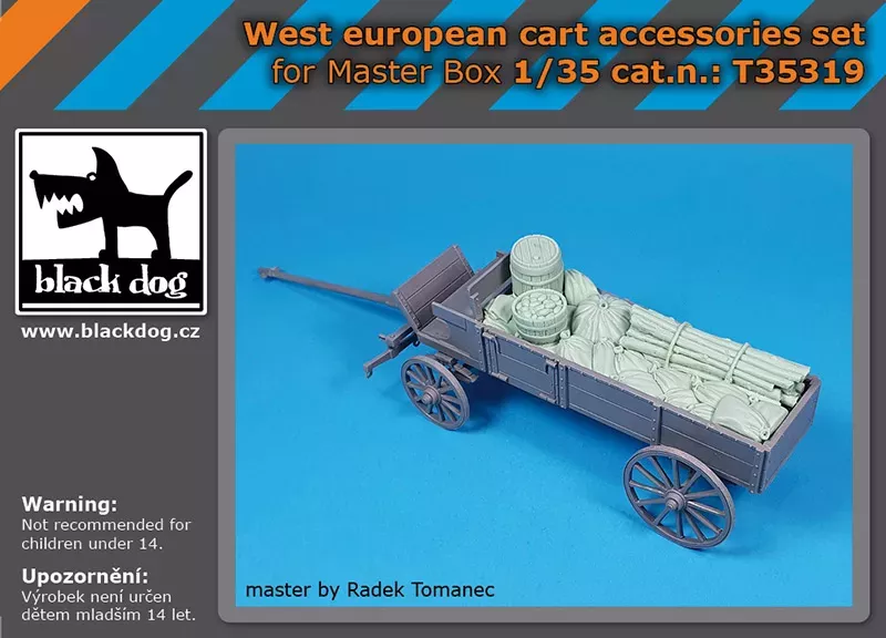 1:35 West european cart accessories set