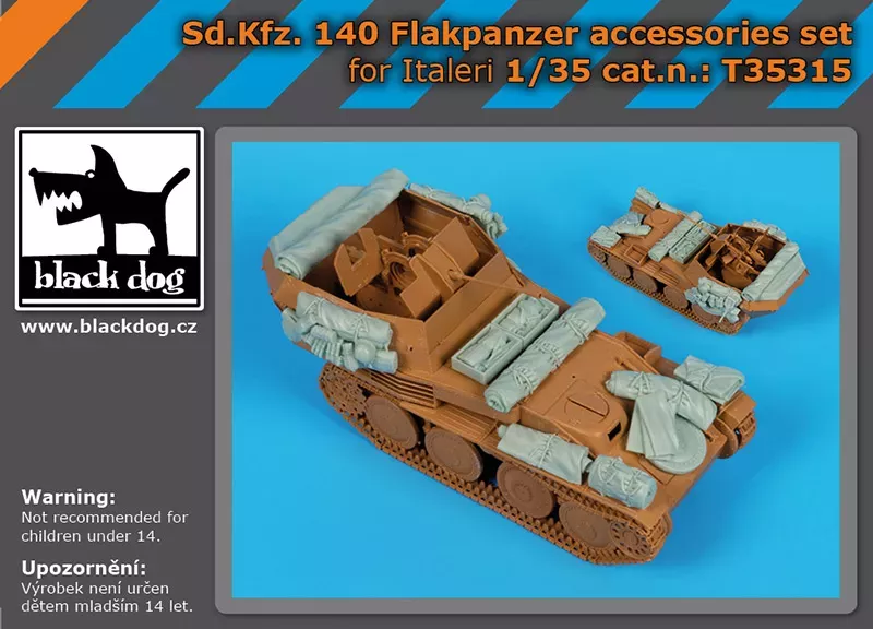 1:35 Sd.Kfz 140 Flakpanzer accessories set