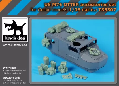 1:35 US M 76 Otter accessories set
