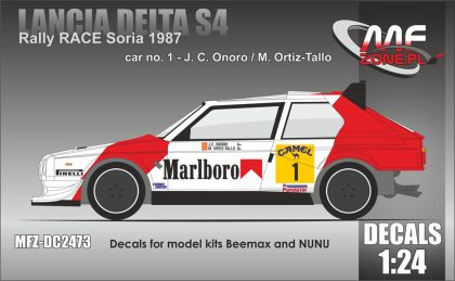 1:24 Lancia Delta S4 Decals for model kits Beemax and NUNU