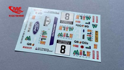 1:24 Ford Sierra Cosworth 4x4 A. Vatanen / B. Berglund Decal for D.Modelkits
