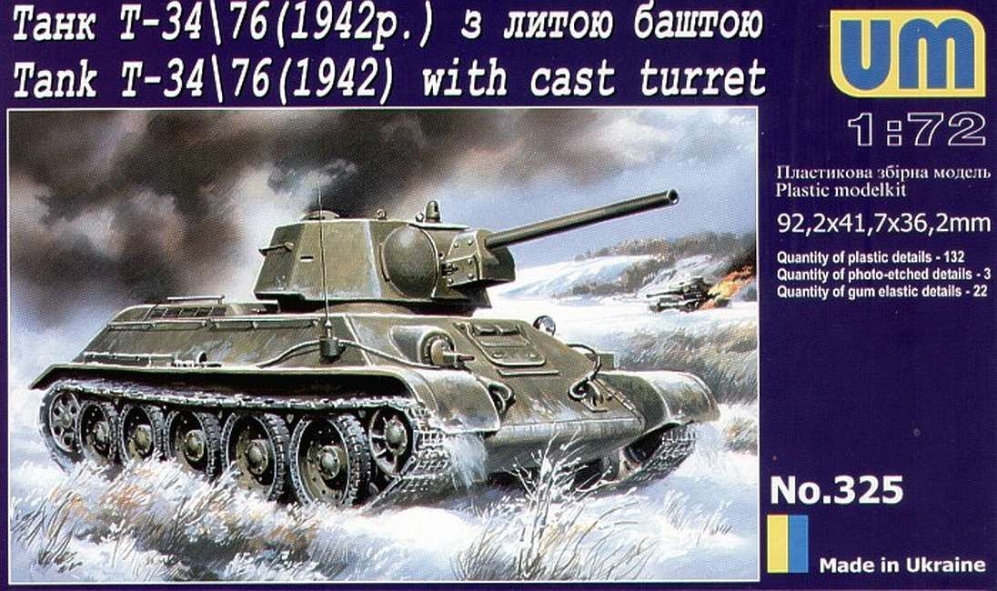 1:72 T-34/76 (1942) with Cast turret