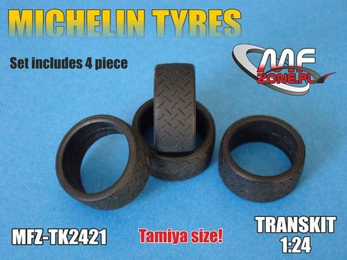 1:24 18'' Michelin Slick Tyres 4pcs