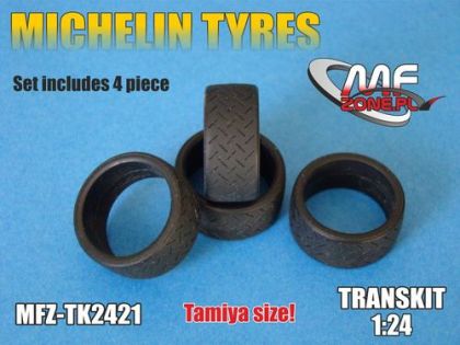 1:24 18'' Michelin Slick Tyres 4pcs