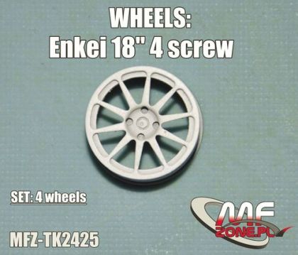 1:24 18'' Enkei Wheels 10 Spoke 4 Screw
