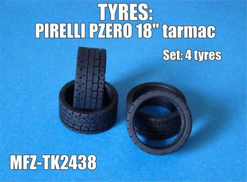 1:24 Pirelli Pzero Tyres 18'' Tarmac