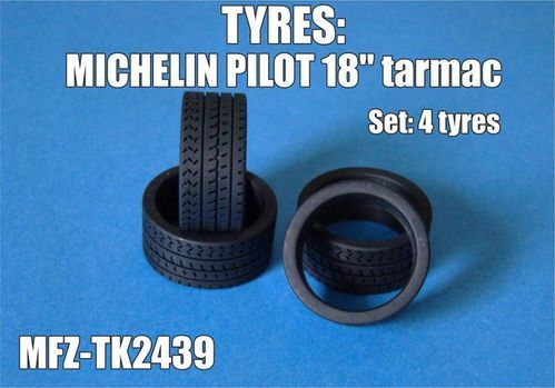 1:24 Michelin Pilot Tyres 18'' Tarmac