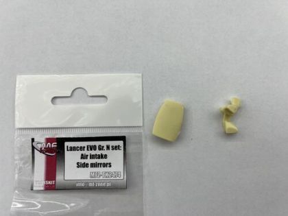 1:24 Mitsubishi Lancer Evo 8-9 Gr. N Air Intake, Side Mirrors