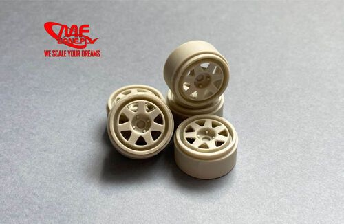 1:24 Ford Sierra Cosworth 4x4 Wheels Set for D.Model kits