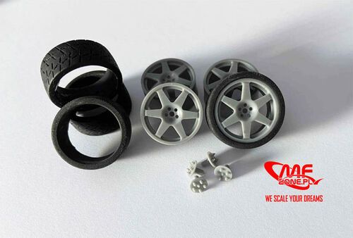 1:24 Speedline 18'' Michelin Tyres Subaru Impreza WRX (For Hasegawa)