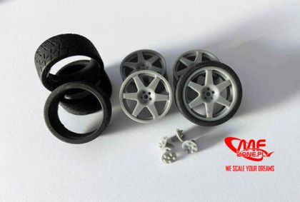 1:24 Speedline 18'' Michelin Tyres Subaru Impreza WRX (For Hasegawa)